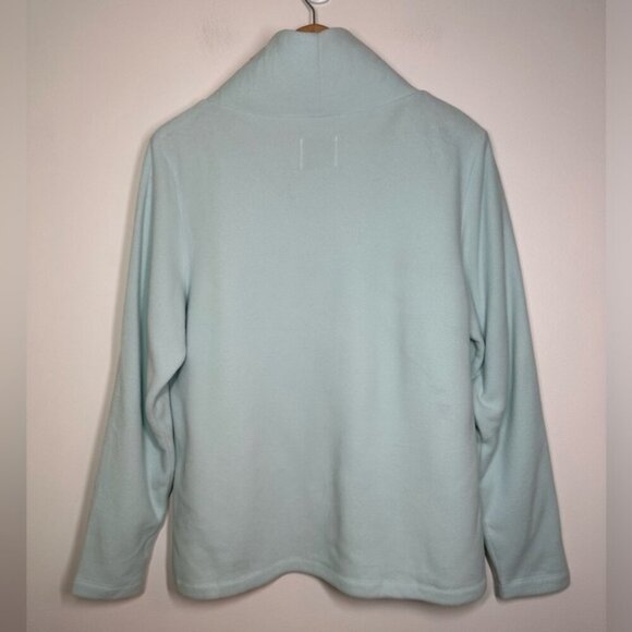 Dudley Stephens Ice Blue Fleece Turtleneck Sweater XL - Picture 7 of 7